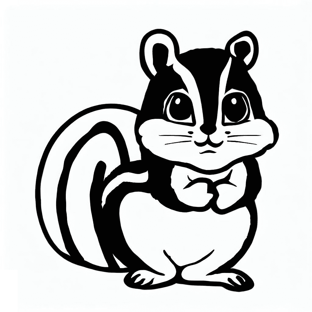 Chipmunk Black and White Images