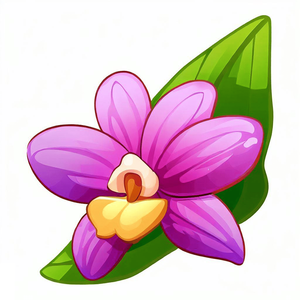 Clip Art Orchid Flower