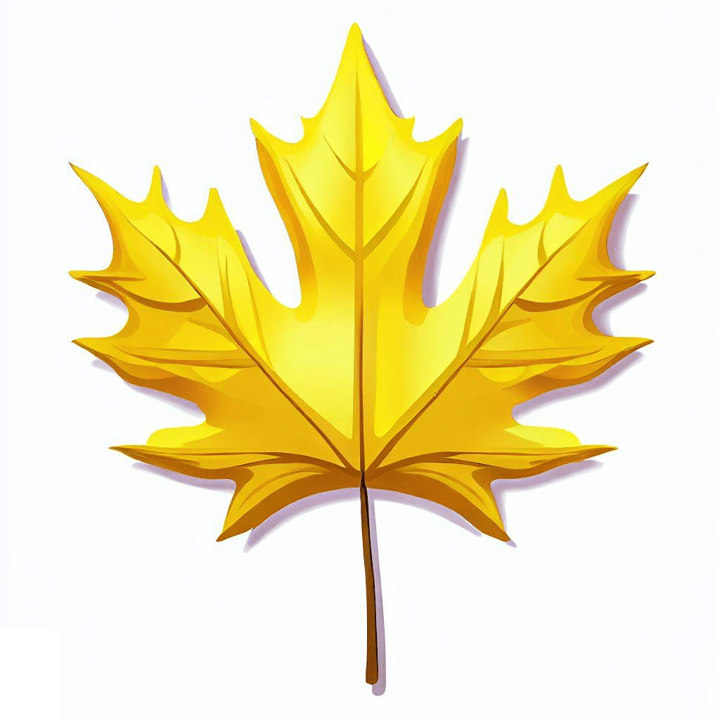 Clipart Yellow Maple Leaf
