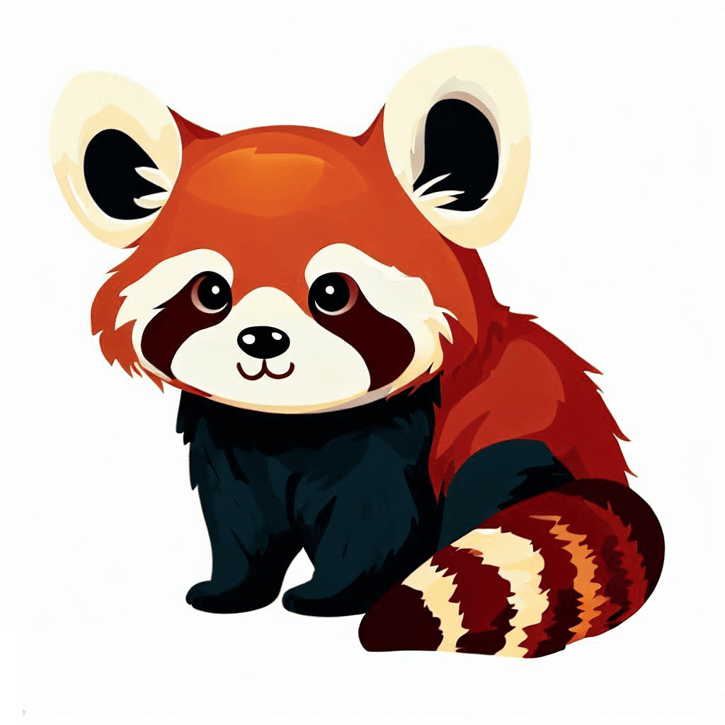 Clipart of Red Panda