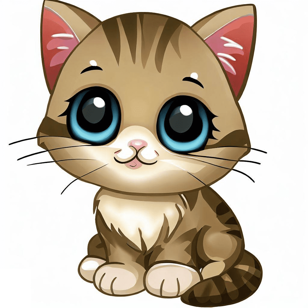 Cute Kitten Clip Art