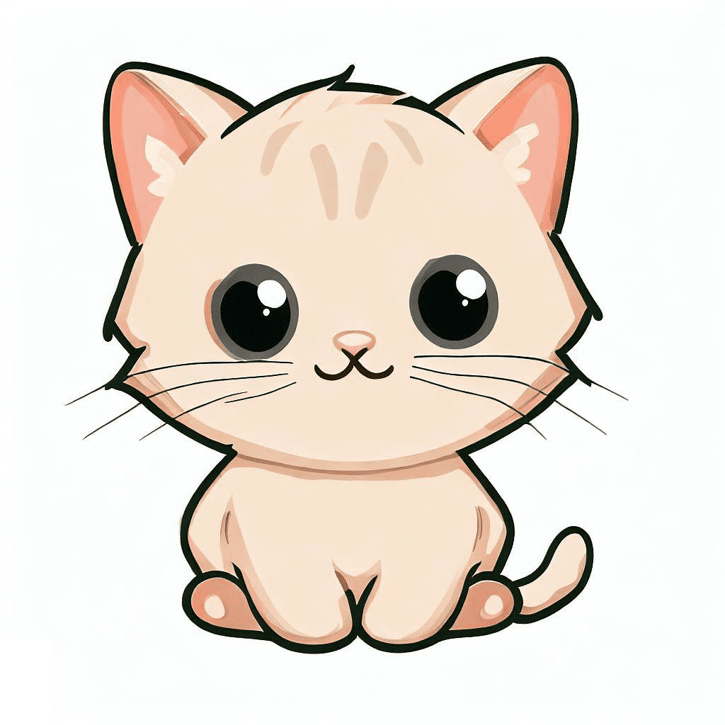 Cute Kitten Clipart Image