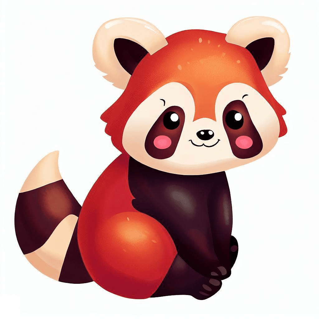 Cute Red Panda Clipart Images