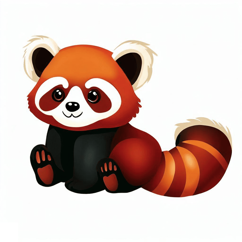 Cute Red Panda Png Clipart