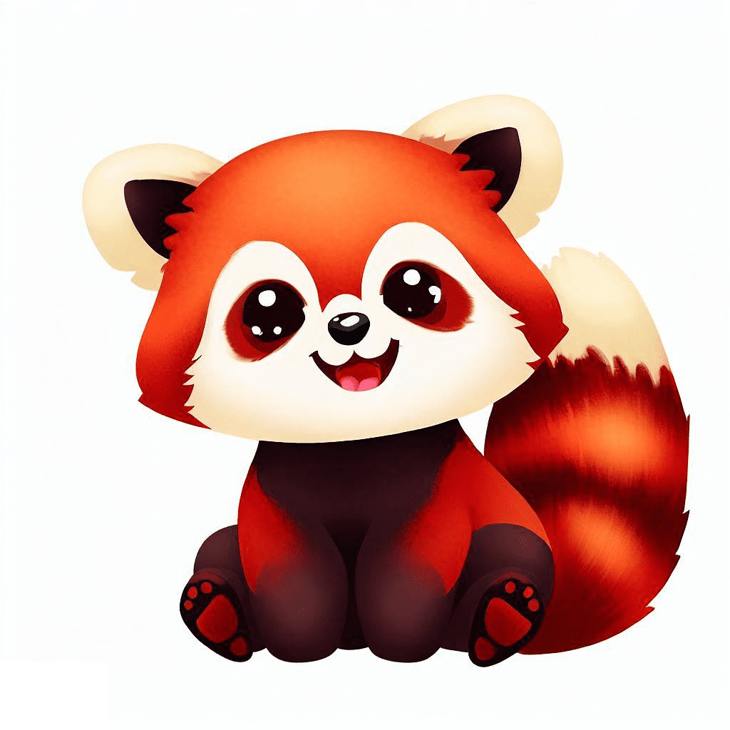 Download Cute Red Panda Clipart