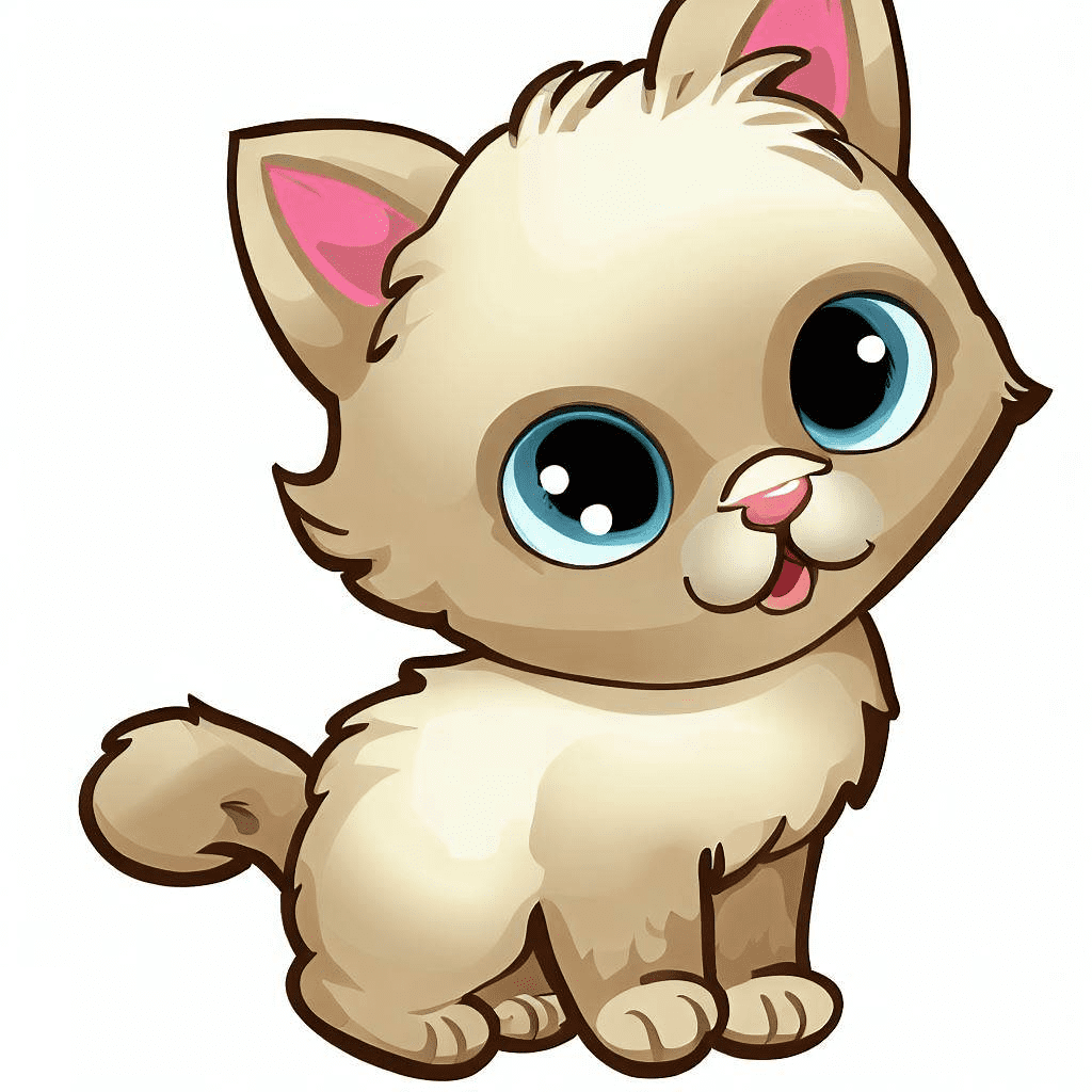Free Cute Kitten Clipart