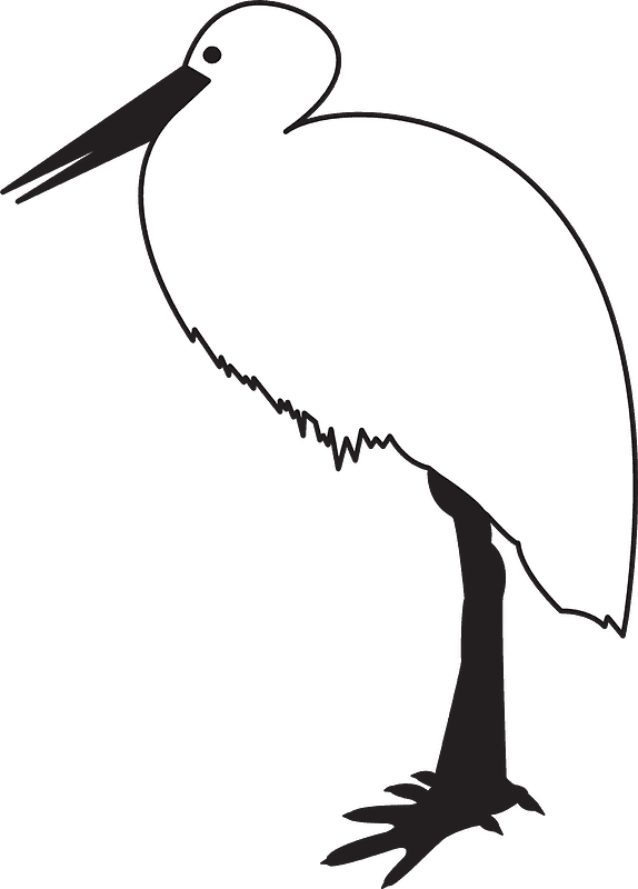 Free Stork Clipart Transparent Background
