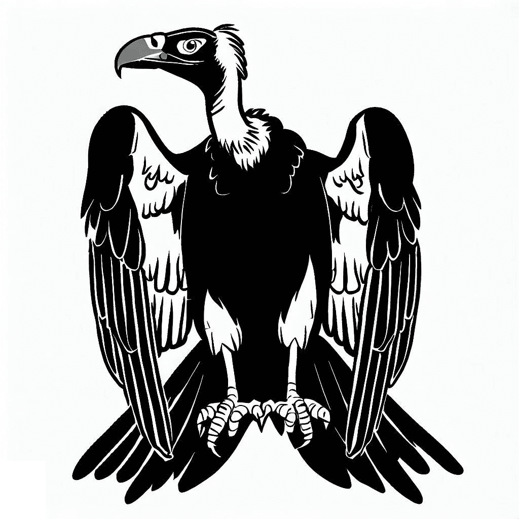 Free Vulture Clipart Black and White