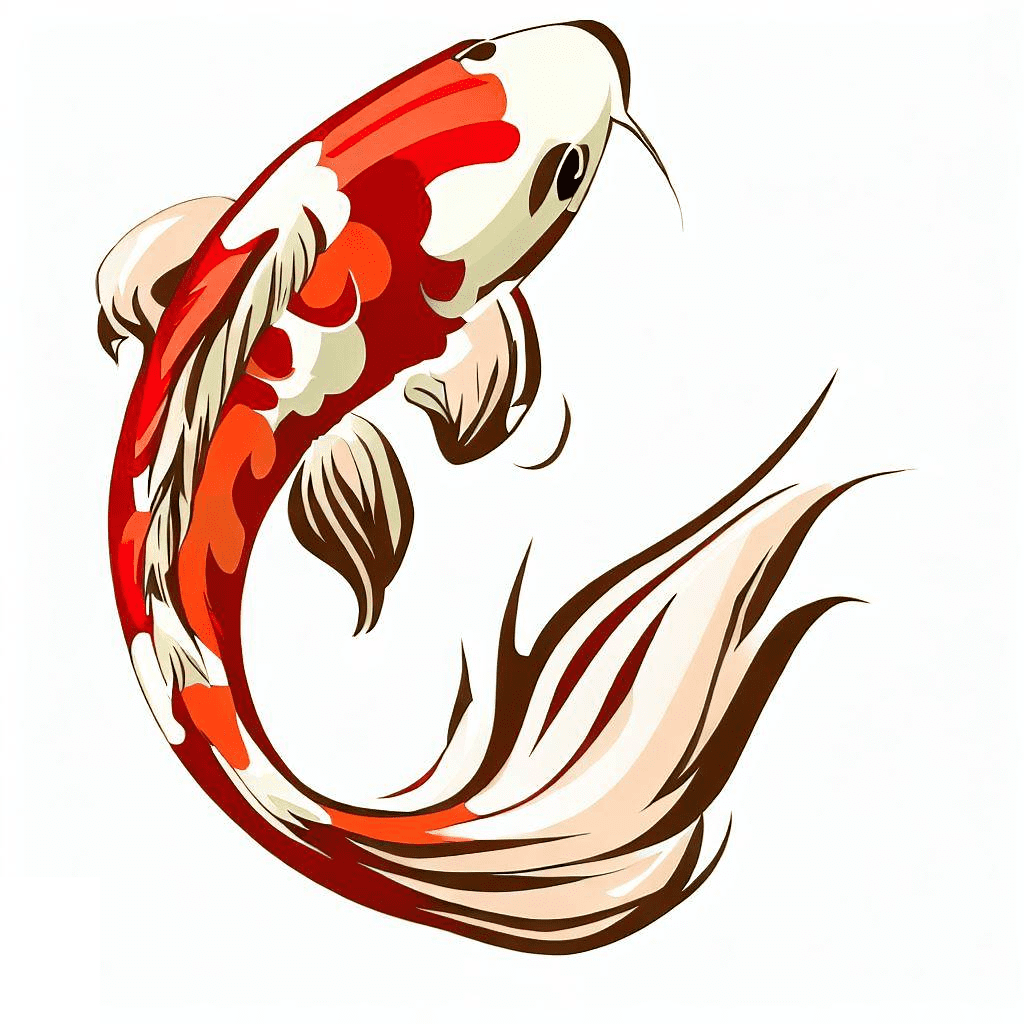 Koi Fish Clipart Image