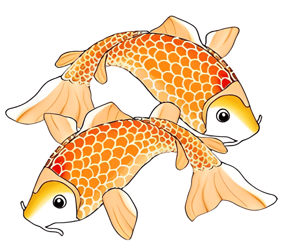 Koi Fishes Clipart