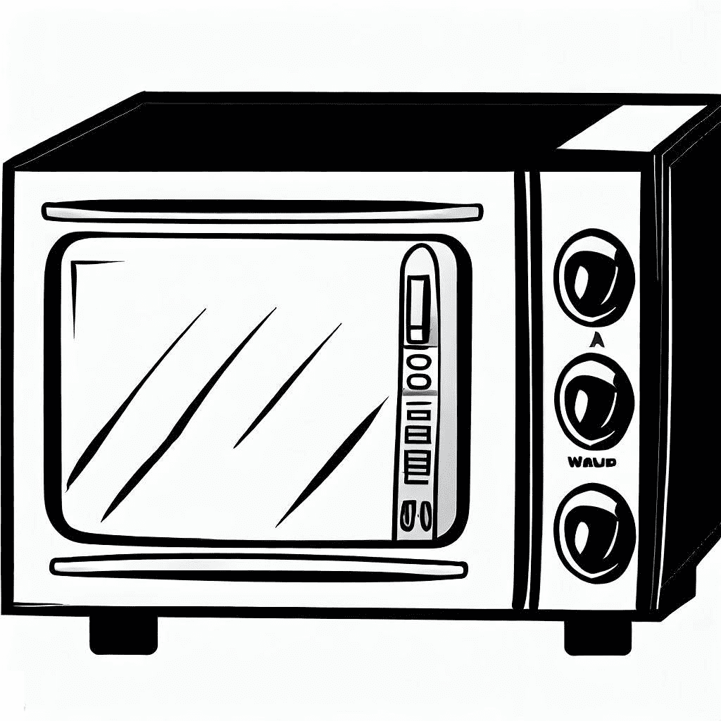 Microwave Clip Art Black And White ClipartLib
