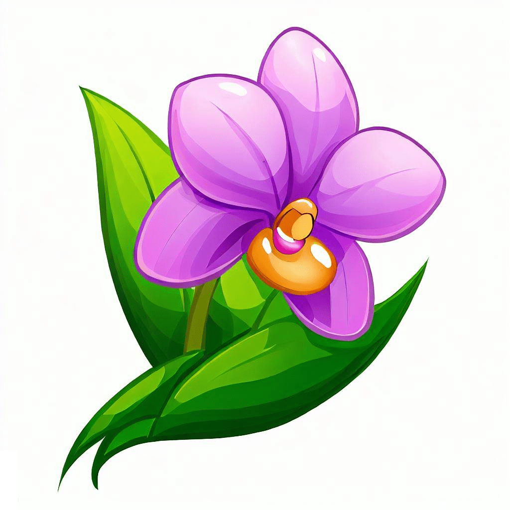 Orchid Flower Clipart Png Free