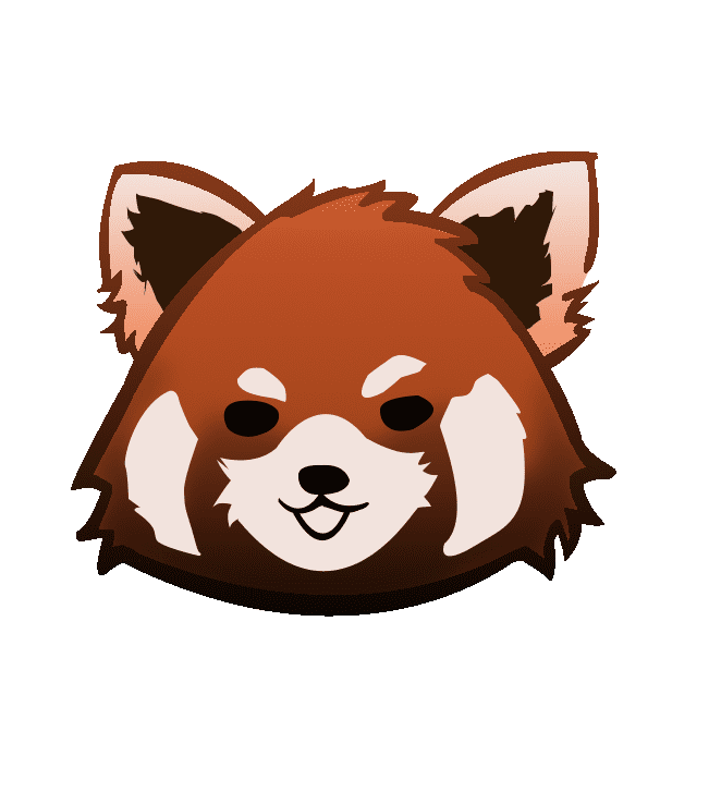 Red Panda Face Clipart