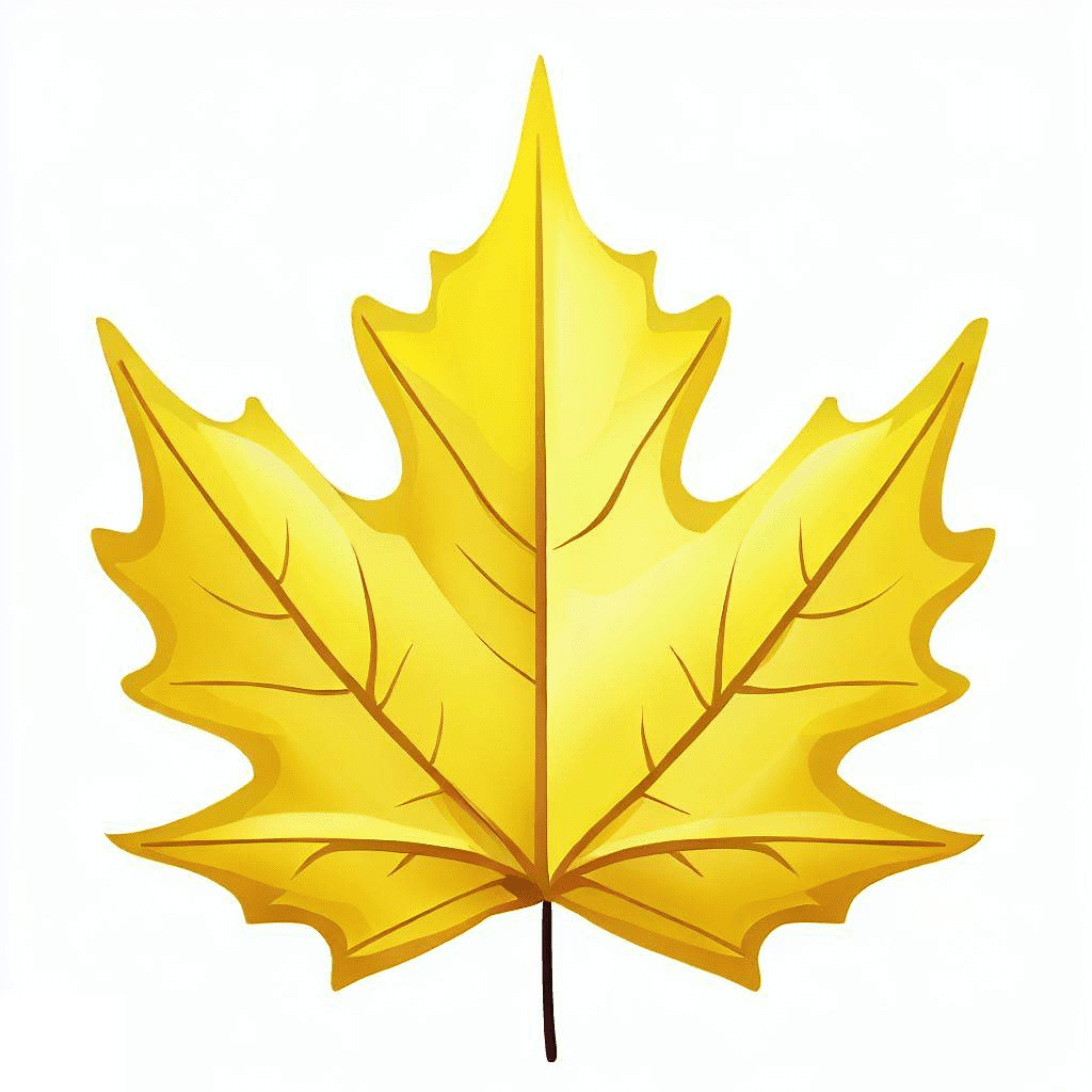 Yellow Maple Leaf Clipart Png