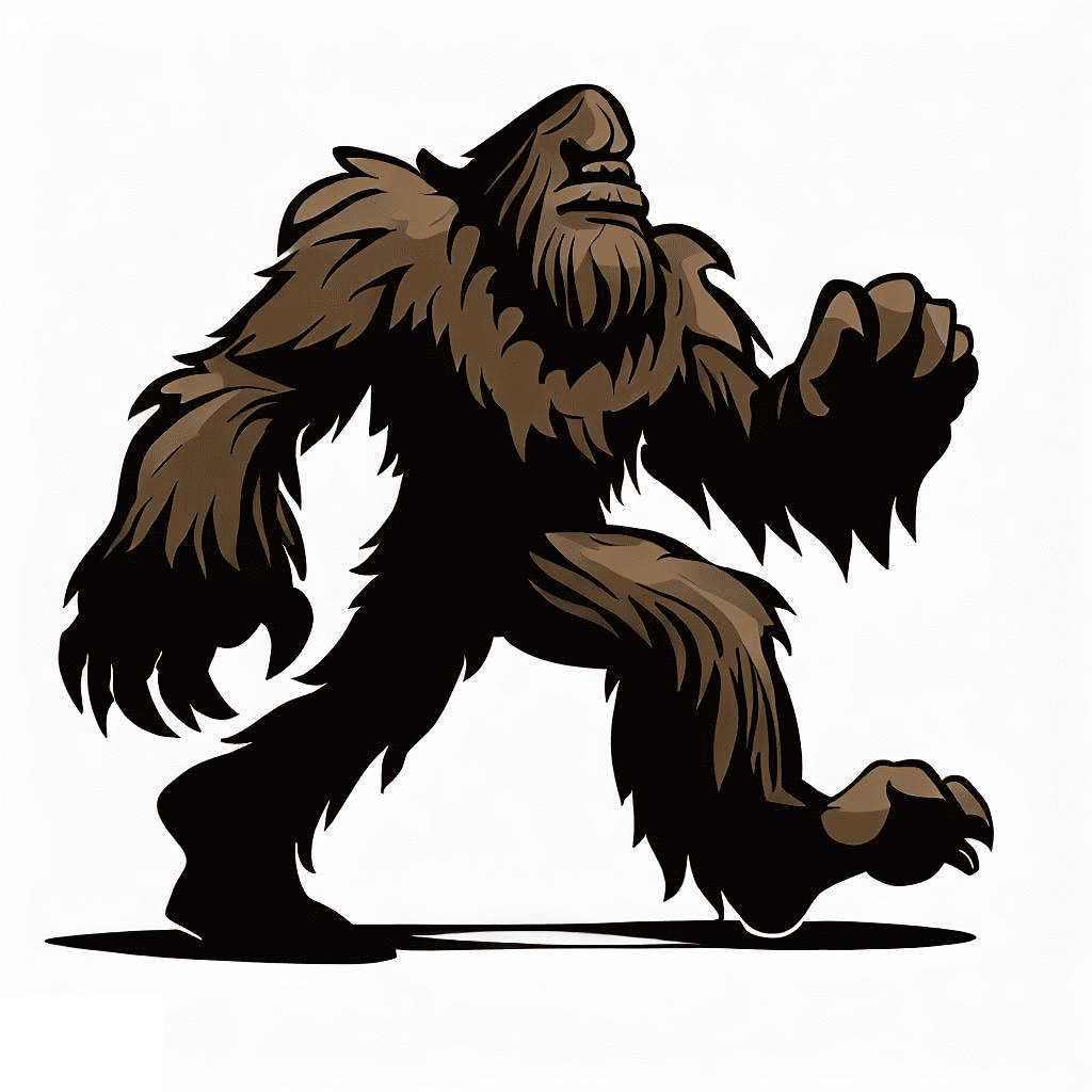 Clipart of Bigfoot