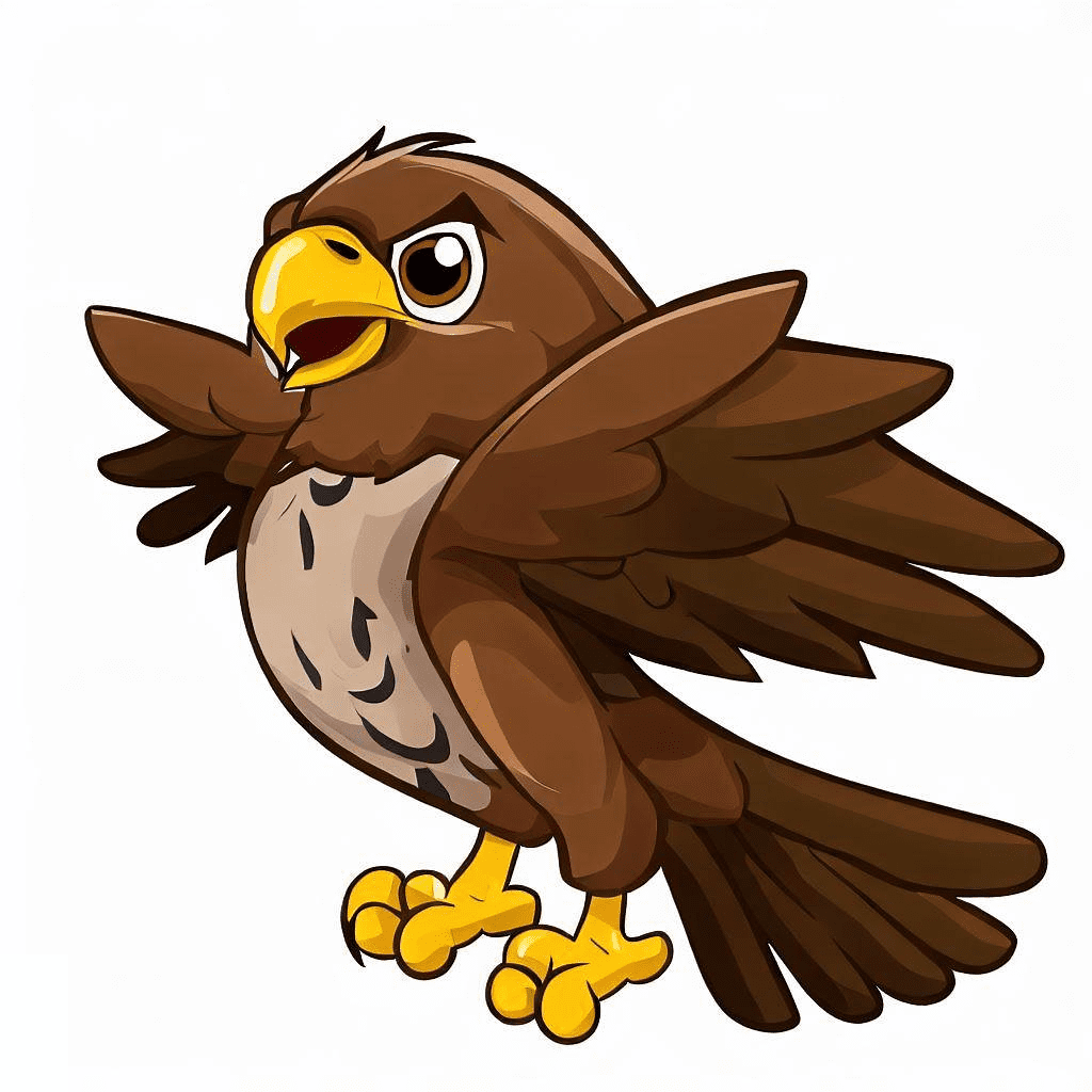 Cute Hawk Clipart