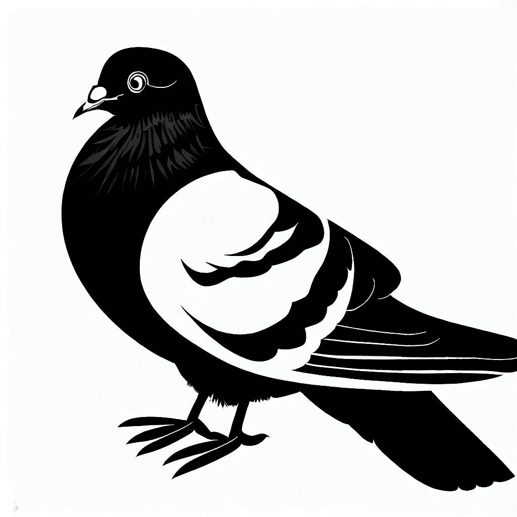 Download Pigeon Clipart Black and White