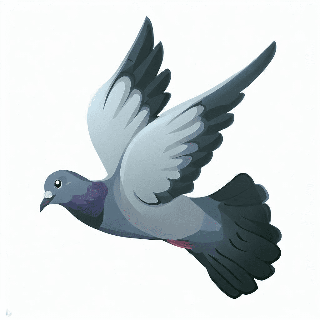 Flying Pigeon Clipart