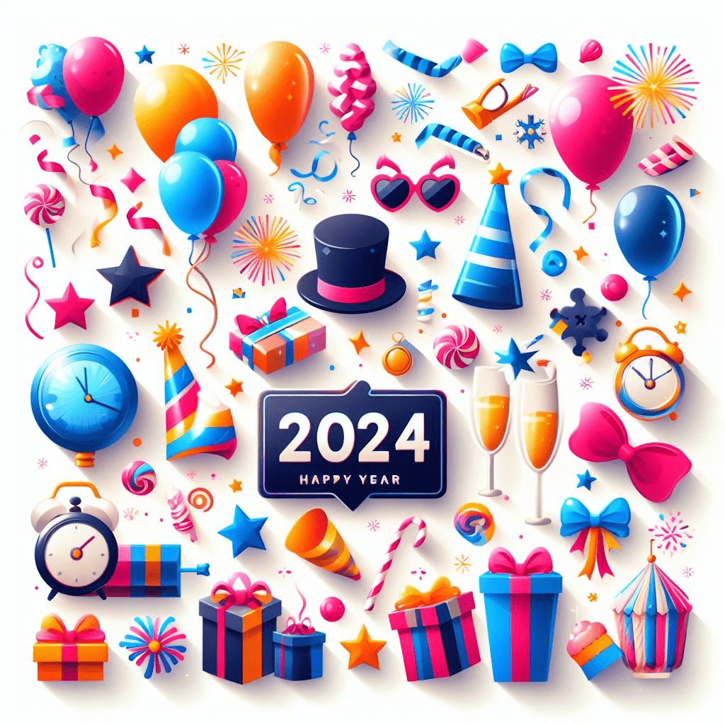Clipart Happy New Year 2024
