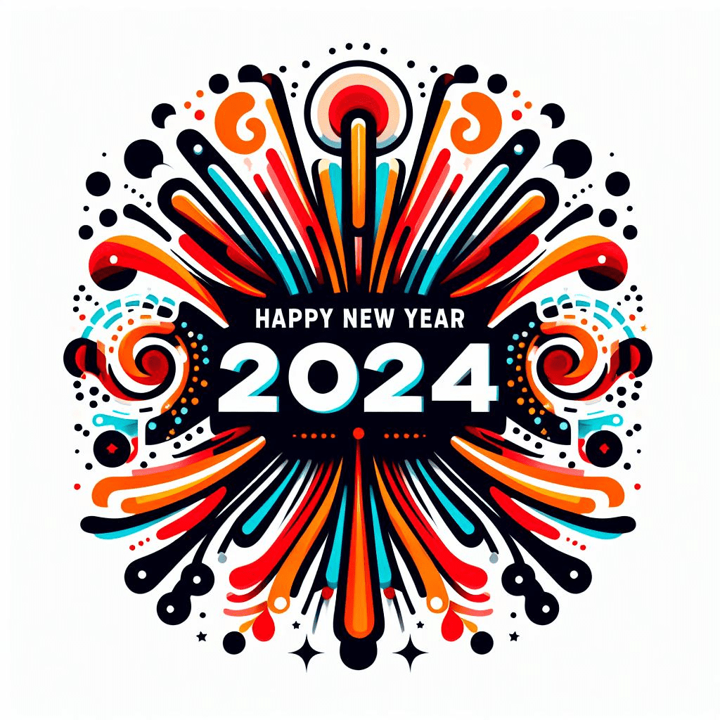 Clipart New Year 2024