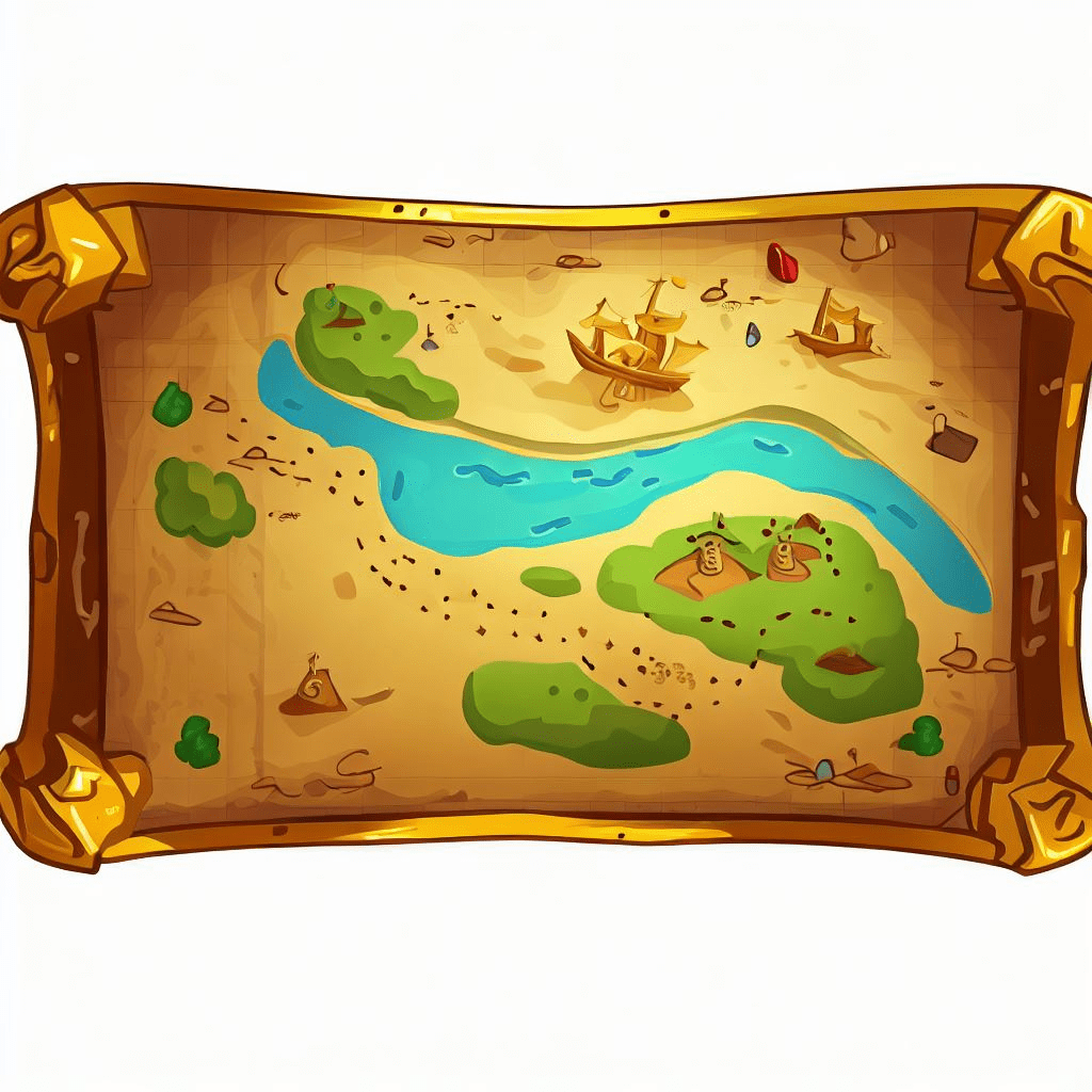 Clipart of Treasure Map