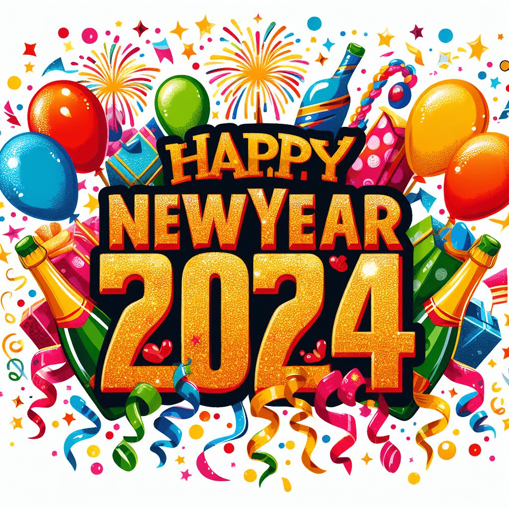 Download Happy New Year 2024 Clipart
