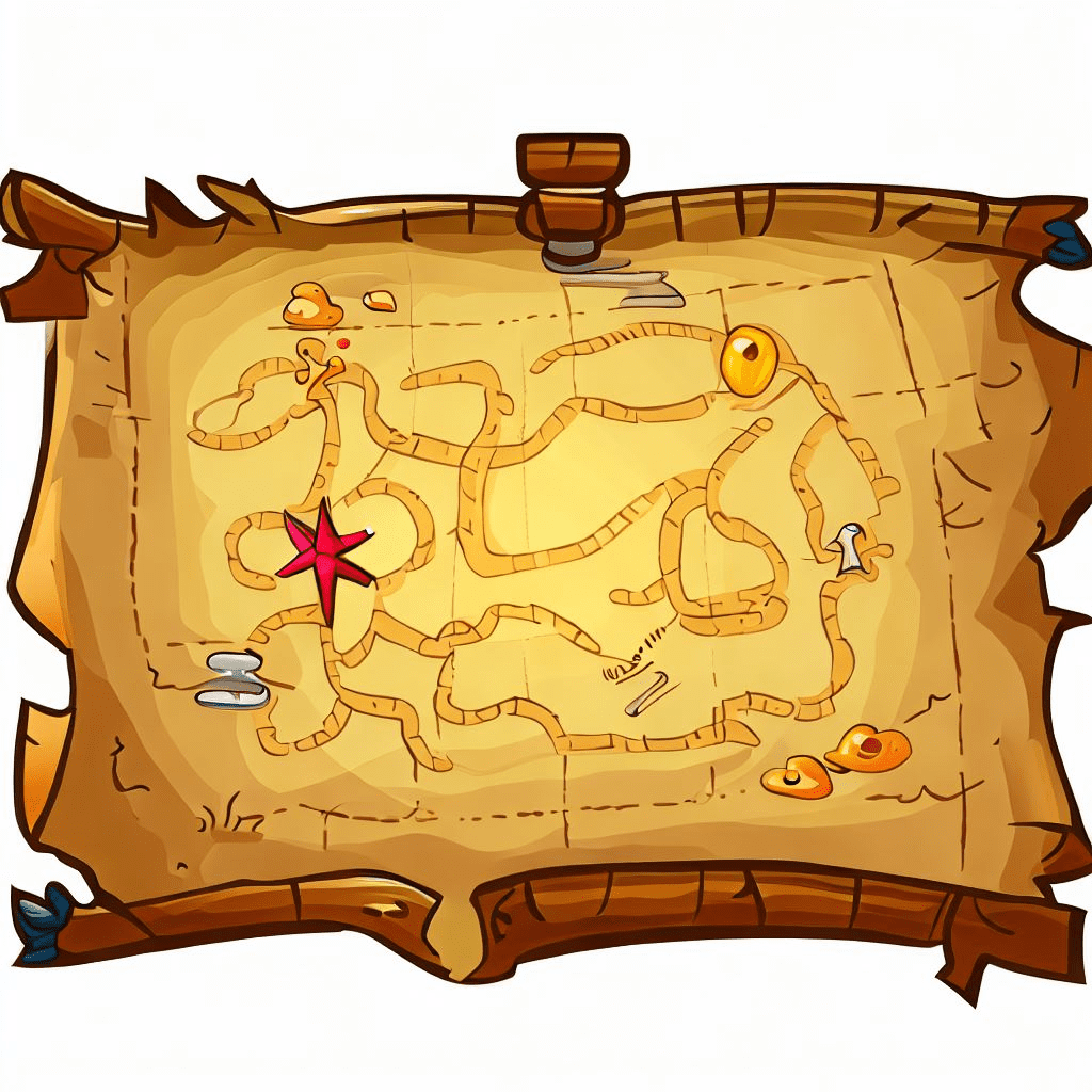Free Treasure Map Clipart
