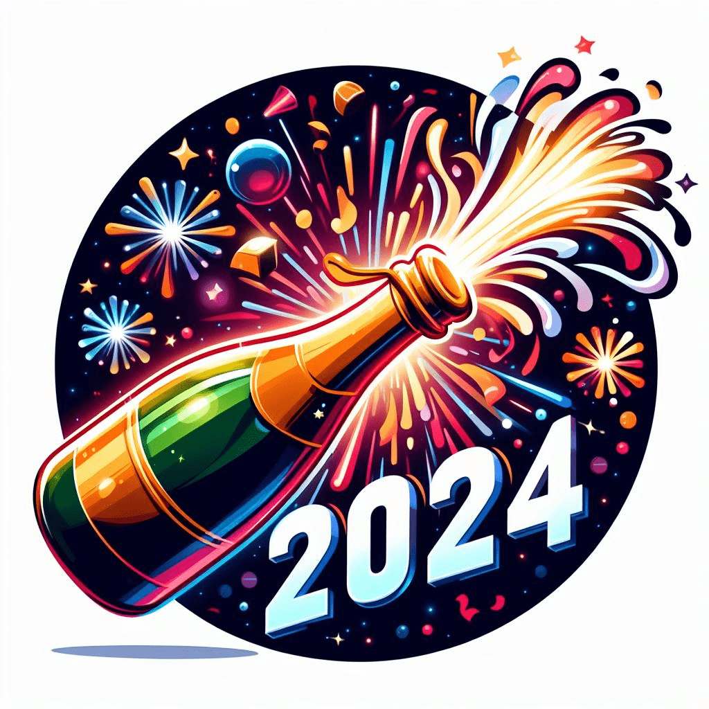 Happy New Year 2024 Clipart Free Pictures