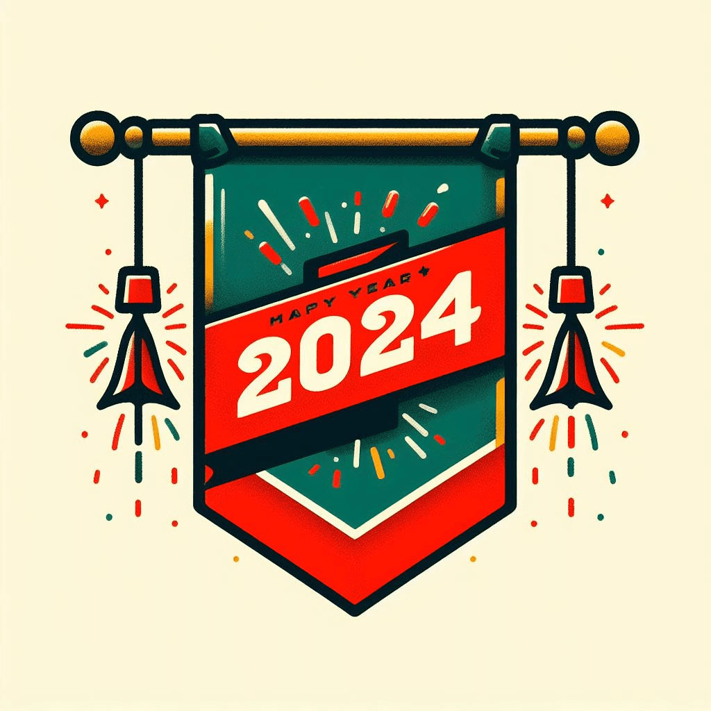 Happy New Year 2024 Clipart Picture