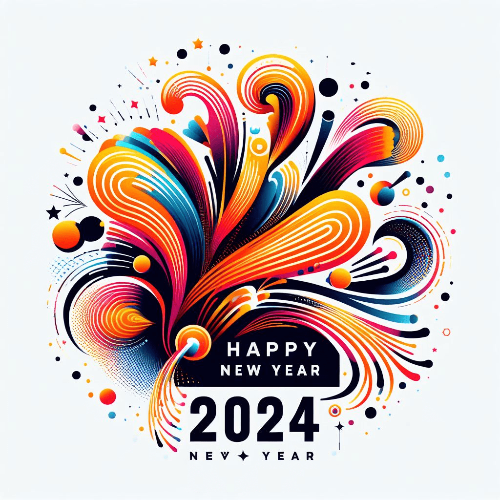 Happy New Year 2024 Free Clip Art