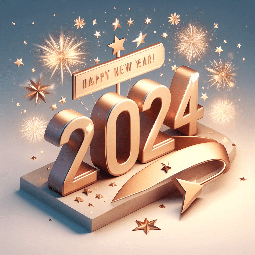 Happy New Year 2024 Free Png Image