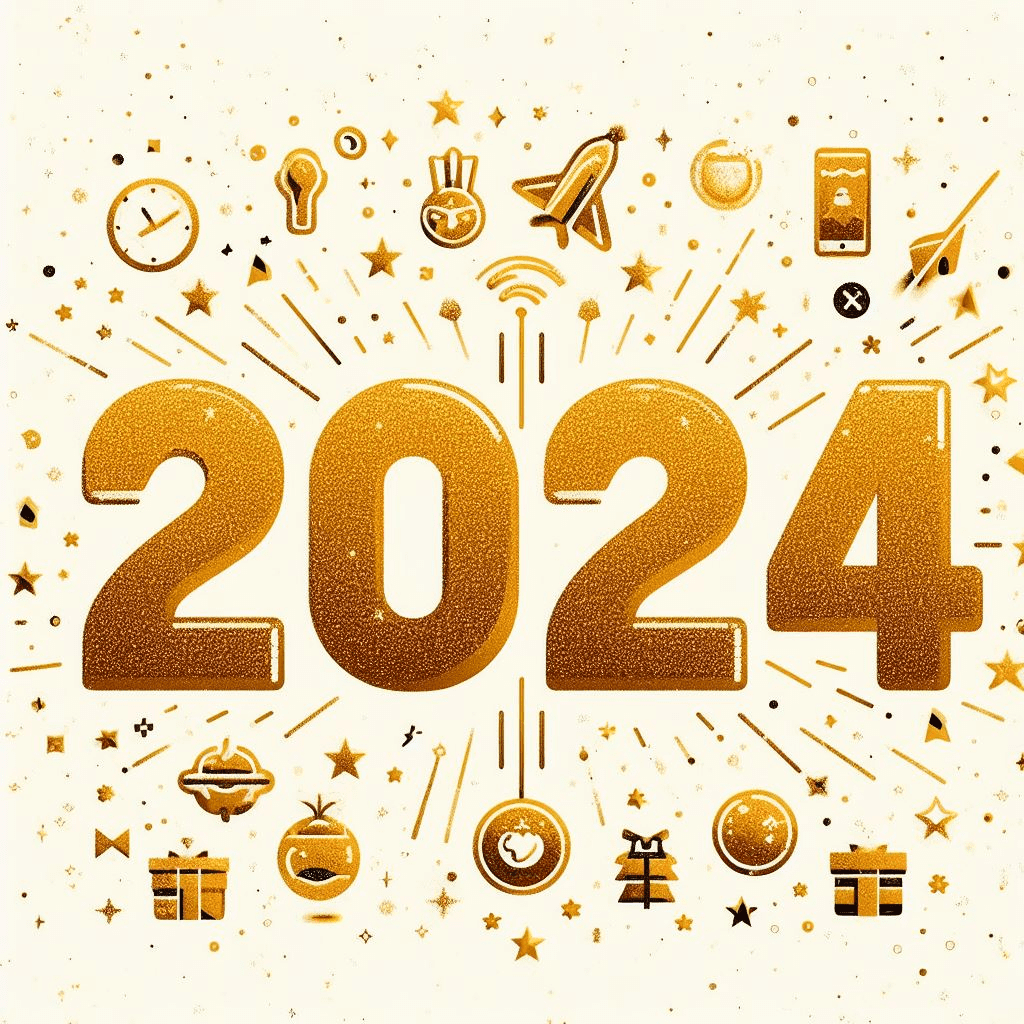 New Year 2024 Clip Art