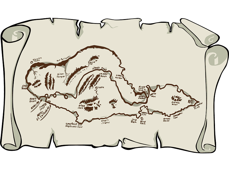 Treasure Map Clipart Transparent Free