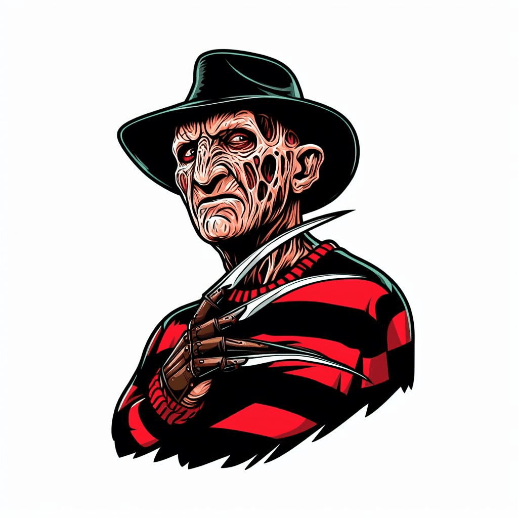Creepy Freddy Krueger Clipart