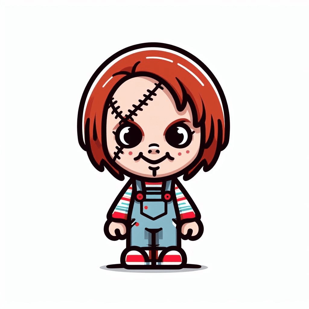 Cute Chucky Doll Clipart