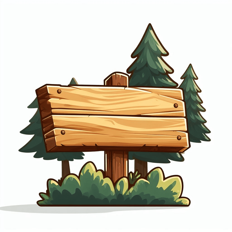 Wooden Sign Clipart