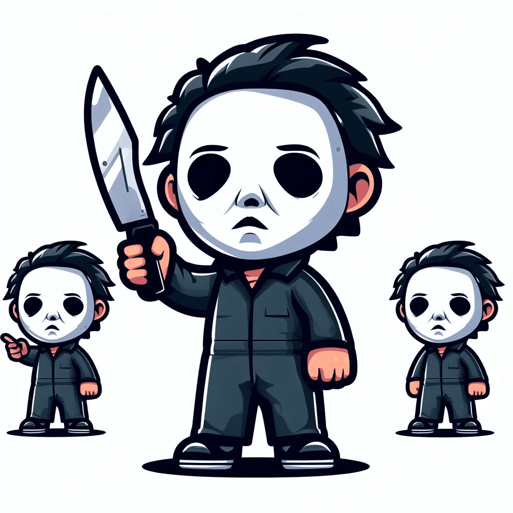 Michael Myers and Knife Clipart