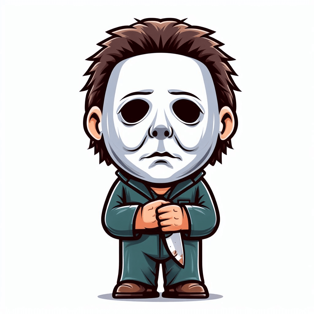 Michael Myers with Knife Clipart