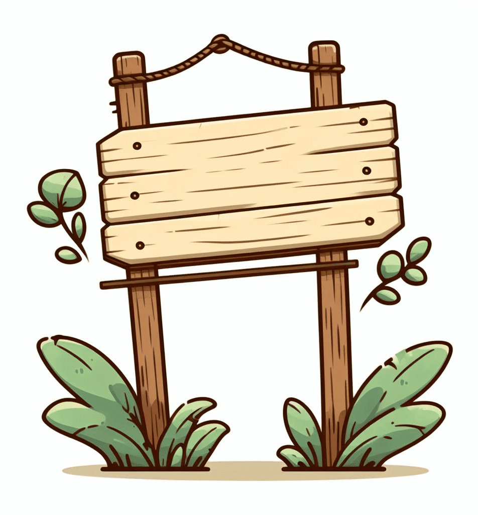 Wooden Sign Clipart Photo
