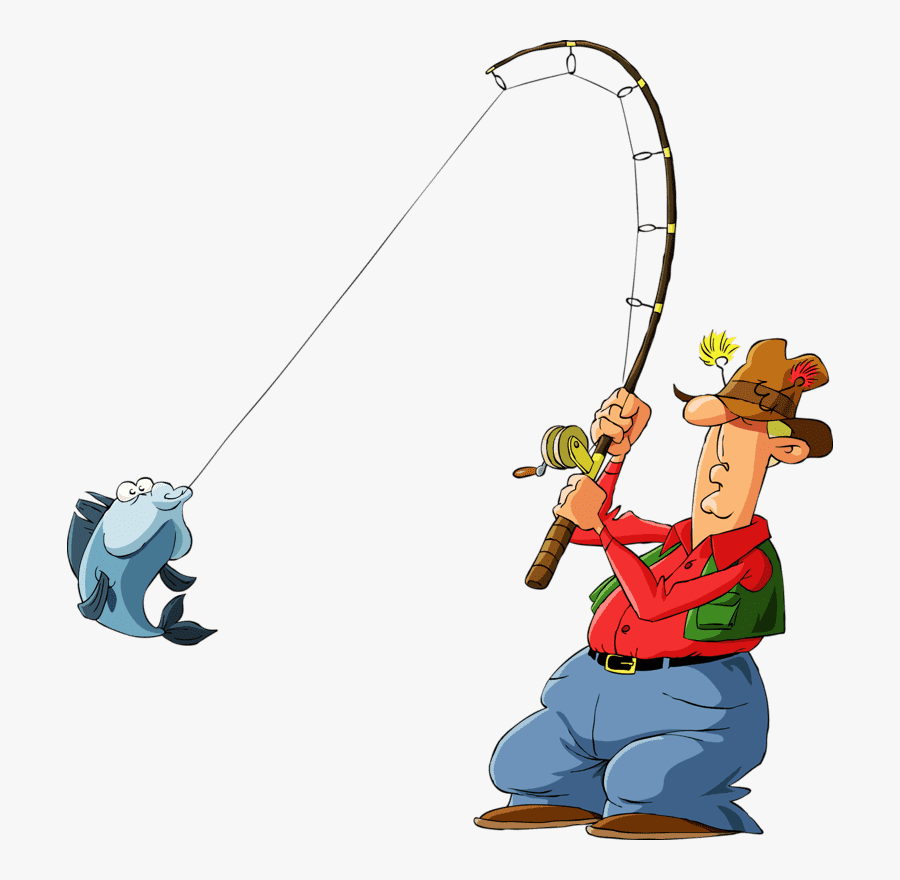A Man Fishing Clipart