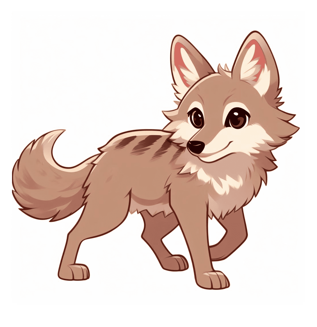 Baby Coyote Clipart