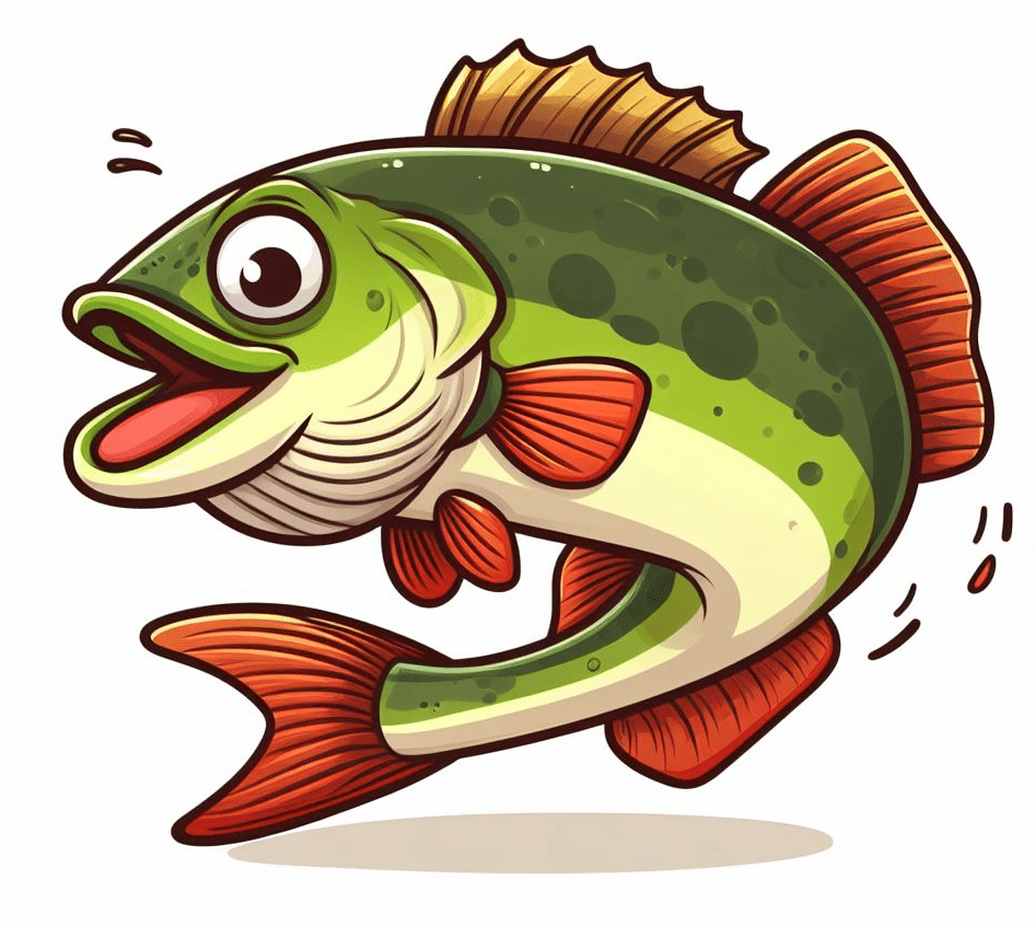 Cartoon Bass Fish Clipart Png