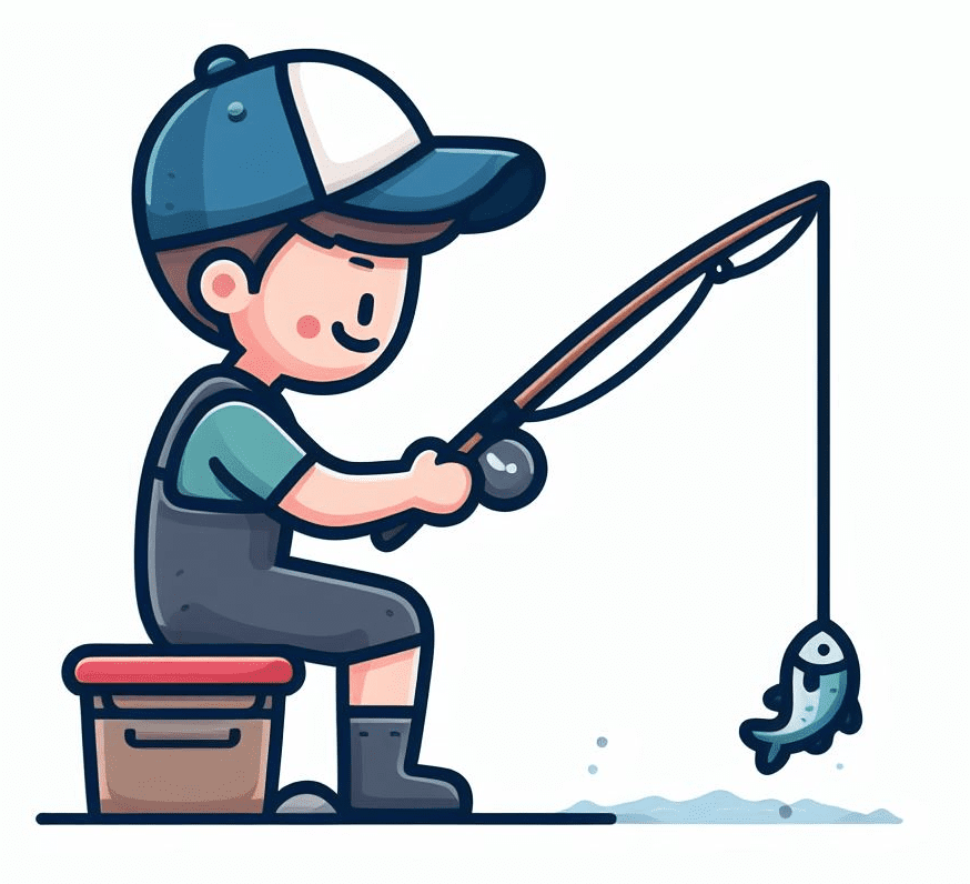 Cartoon Fishing Clipart