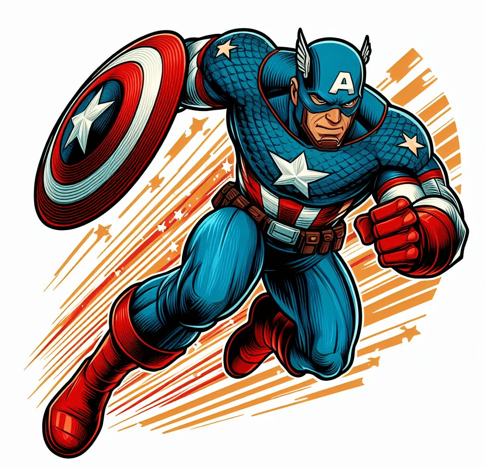 Clipart of Captain America
