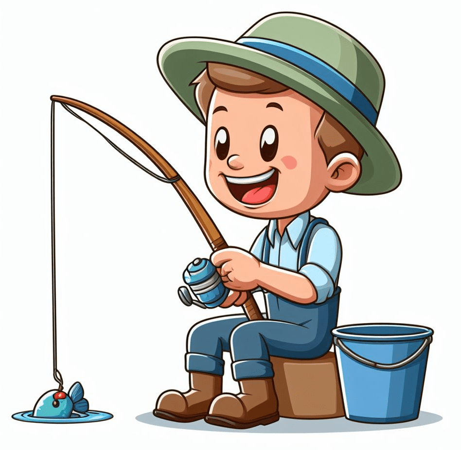 Clipart of Fishing