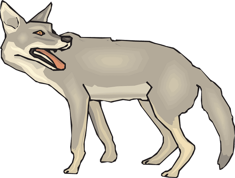 Coyote Clipart Transparent Free