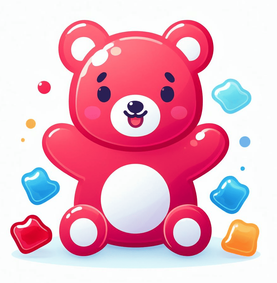 Happy Gummy Bear Clipart