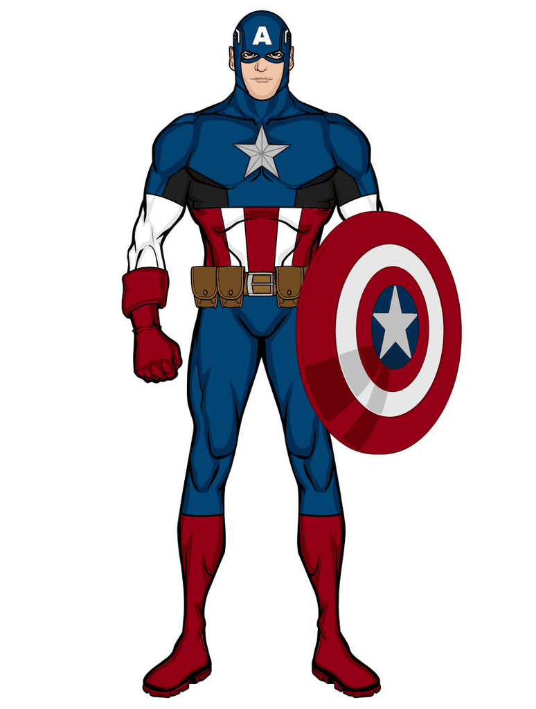 Marvel Captain America Clipart