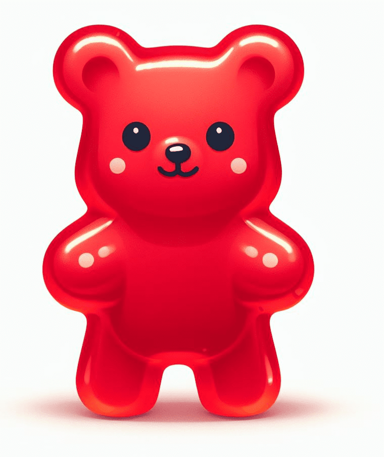 Red Gummy Bear Clipart