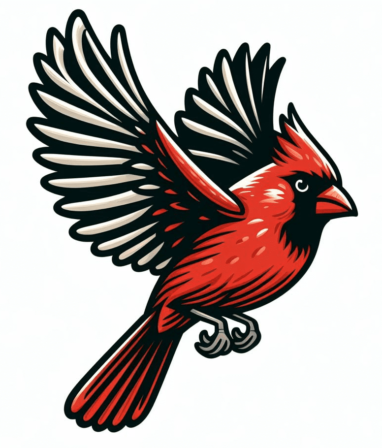 Cardinal Bird Flying Clipart